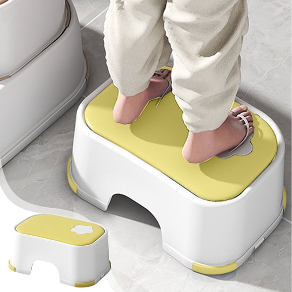 Step Stool for Children, Skidproof Plastic Stool for Bathroom, Brushing Teeth, and Washing Face with Enhanced Load-Bearing Design