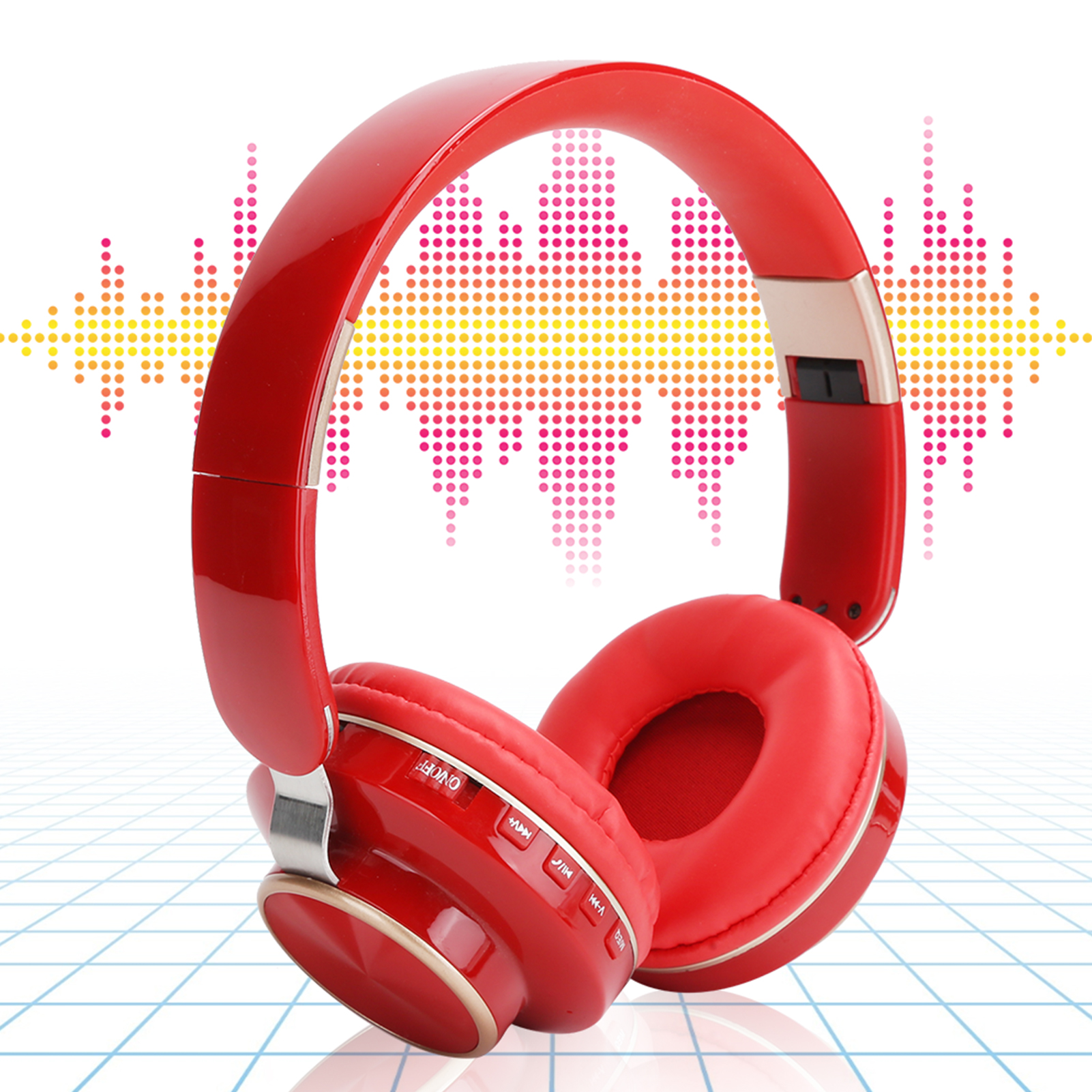 Headphone, Portable Stereo Folding Music Headphone HiFi Sports  For Computer