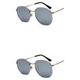 thumbnail image 2 of Decodeary Unisex Fashionable Hexagonal For Stylish Men And Women Lightweight silver white silveC4 2Set, 2 of 6