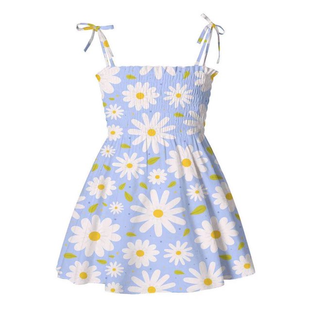 Robe pour Bébés Filles, Robes de Plage Décontractées Sans Manches, Robe d'Été Princesse