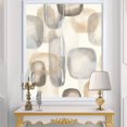 thumbnail image 2 of Designart Neutral Oval Grey Stones I Framed Wall Art, 2 of 3