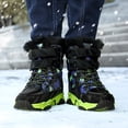 thumbnail image 3 of NOKIO Bottes d'Hiver pour Enfants, Imperméables, Doublées de Fourrure, Antidérapantes, à Tige Haute, Chaussures de Randonnée par Temps Froid pour Garçons, Extérieur, 3 of 6
