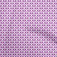 thumbnail image 1 of oneOone Georgette Viscose Purple Fabric Geometrical Sewing Material Print Fabric By The Yard 42 Inch Wide, 1 of 4