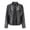 Black, variant on Bmisegm Winter Warm Women Short Coat Leather Jacket Zipper Tops Overcoat Outwear Jackets for Women Brown XL
