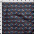 thumbnail image 3 of oneOone Georgette Viscose Tissu Rayé Ikat Tissu Imprimé 1 Yard 42 Inch Wide, 3 of 4