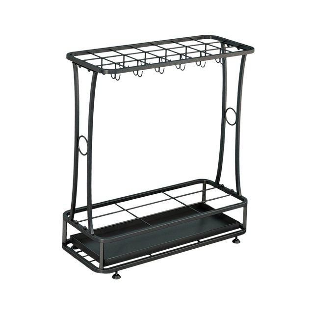Iron Umbrella Stand Free Standing Organizer with Removable Drip Tray, Umbrella Storage Rack for Entry Office Home Patio Decor , 21 Hole