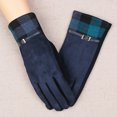 thumbnail image 3 of Driving Gloves Fashion Grid Design Winter Gloves Touch Screen Gloves for Ladies, 3 of 10
