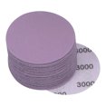 thumbnail image 1 of Unique Bargains 30 Pack 3-Inch Purple Sanding Discs 3000 Grits Hook & Loop Professional Aluminum Oxide Sandpaper, 1 of 5