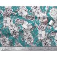 thumbnail image 3 of Soimoi Poly Georgette Fabric Leaves & Flower Floral Print Sewing Fabric Yard 42 Inch Wide, 3 of 3