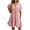 #0274-Pink, variant on Ailaofu Women's Summer Dresses Casual Midi Swing Short Sleeve V Neck Tiered A Line Flowy Beach Dress Sundress 2026