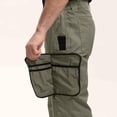 thumbnail image 4 of XUNKUSGA Pantalon de Randonnée Homme Couleur Unie Coupe-Vent Coquille Souple Extérieur Pantalon Homme Léger Résistant à l'Eau Pantalon Cargo en Ripstop Confortable à Enfiler Pantalon de Travail Brun, 4 of 9