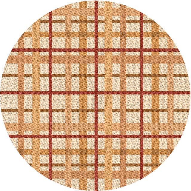 Ahgly Company Tapis Rond Lavable en Machine Intérieur Transitionnel Orange Néon, 3 Pieds Rond