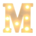 thumbnail image 1 of Light Up Letters Led Bar Lights & Signs Alphabet Led Letter Lights Up White Plastic Letters, Hanging On A-M& White Led Lights, 1 of 3