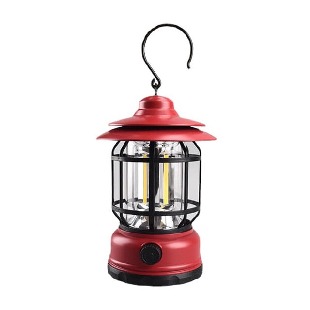 Baohd Lanterne Extérieure Suspendue Camping à Intensité Réglable Lampe de Tente Portable Pique-Nique à Piles Éclairage de Sentier Lampe de Nuit Rouge