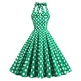 thumbnail image 2 of Costumes d'Halloween Aguichant pour Femmes Mode Col en V Sans Manches Vintage Imprimés Robes de Fête Cocktail Robes Extensibles Robe de Fête pour Femmes 2023 en Liquidation, 2 of 9