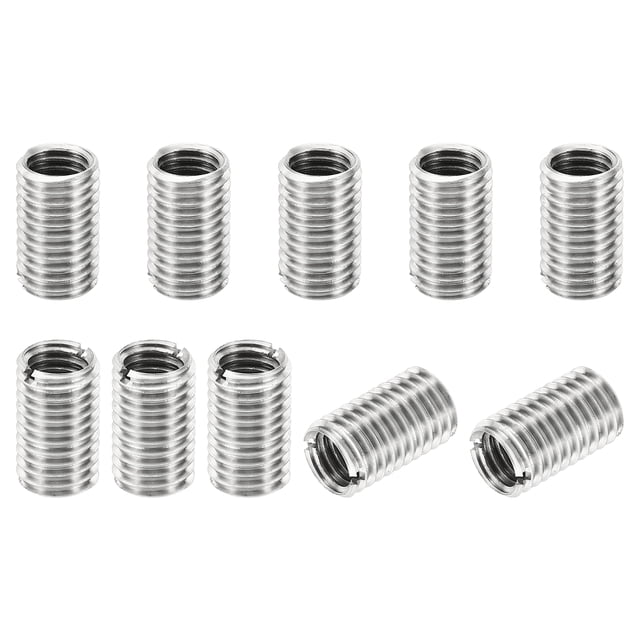 Unique Bargains Adaptateurs de Filetage Manchon Réducteur Écrou 10 Pcs M12x1.75 Mâle à M10x1.5 Femelle Écrou de Réparation 20mm
