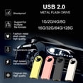 thumbnail image 2 of relayinert USB 3.0 Flash Drive Mobile Phone PC Disk Storage Memory Photo Music Film Backup Stick for Laptop Computer, Gold, 2G, 2 of 9