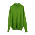 thumbnail image 1 of Yuyuzo Baggy Sweater for Women Long Sleeve High Neck Ribbed Knit Pullover Solid Color Fall Winter Sweater Tops, 1 of 3