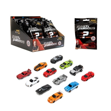 Jada Fast & Furious Nano Hollywood Rides Blind Bags – Diecast Metal Mini Vehicle – Surprise Mystery Bag, Compact Collectible Toy – Perfect for Kids & Collectors Ages 3+