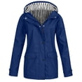 thumbnail image 1 of iHPH7 Manteau de Pluie Compressible Long Manteau de Pluie Femme Imperméable Manteau de Randonnée Imperméable Manteau de Pluie Femme Imperméable Trench-Coat Femme Manteau de Pluie de Randonnée Femme Bleu P, 1 of 4