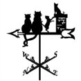 thumbnail image 2 of Almencla Practical Weather Vane Farm Garden Stake Yard Decor 55cm Tall Ornament Cat, 2 of 8