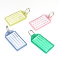 thumbnail image 1 of Porte-clés Étiquette Nom Sac de Bagage Carte Suspendue Bagage Identification Sac à Main Porte-Clés Portable Porte-Clés Visible Classification Support Étiquette Sac à Main Valise Bleu, 1 of 9