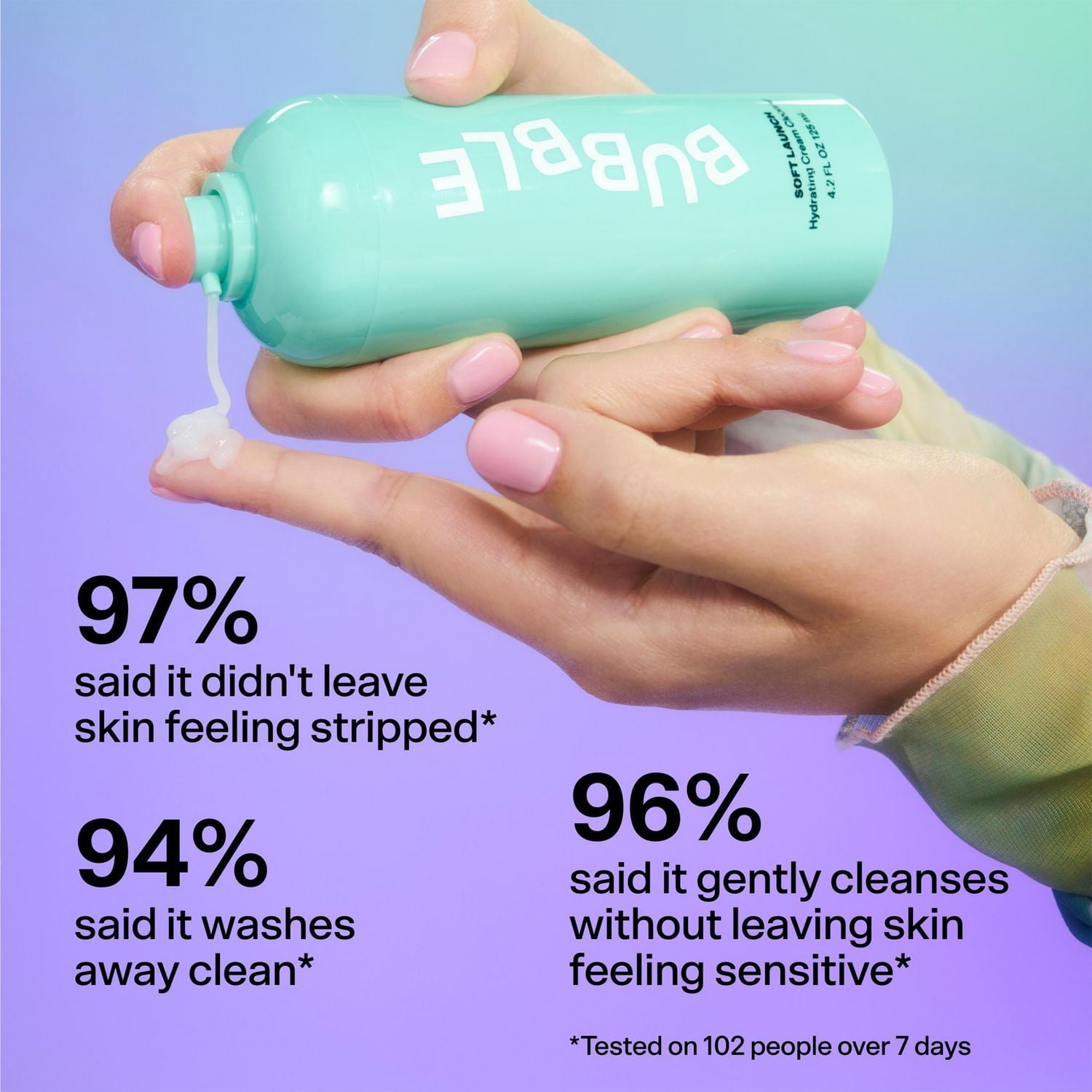 Bubble Skincare Soft Launch Hydrating Cream Facial Cleanser, 125ml