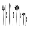 thumbnail image 3 of Stainless Steel Cutlery Set, Hammered Handle Flatware, 24-Piece Kitchen Dining Utensils, Ergonomic Grip, Dishwasher reliable, Rust Resistant, 3 of 6