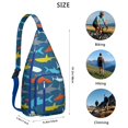 thumbnail image 4 of Great White Shark Attack Print Sling - Dramatic Ocean Scene Design, 4 of 4