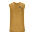 thumbnail image 5 of EGNMCR Débardeurs Homme Homme Décontracté Mode Chandail Sans Manches Col Rond Débardeur de Sport, 5 of 5