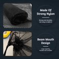 thumbnail image 3 of 10 Pieces Mesh Bag with Drawstring Black Mesh Storage Bag Sports Bags Wash Bag Drawstring Bag for Travel, Gym and Camping, 3 of 6