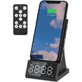 thumbnail image 1 of Réveils à Recharge Sans Fil avec Radio FM, Haut-Parleur Bluetooth avec Port de Charge USB, Horloges Électriques pour Chambre/enfants, Variateur de Volume d'Alarme et de Luminosité Réglable, Répétition, Lecture de Cartes TF, 1 of 5