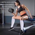 thumbnail image 3 of Adakot 6 Paires de Bas de Compression pour Femmes et Hommes 20-30 mmHg Bas de Soutien à la Circulation et de Récupération pour Infirmières, Médical, Course, Cyclisme, Athlétique (P/M), 3 of 6