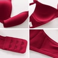 thumbnail image 3 of Kyusrd Full Coverage Bras For Women Adjustable Straps Wireless Push Up Small Cupt-Shirt Bralette Underwear Pattern Soild Color Soft Comfortable Underwear 2Pcs, 3 of 4
