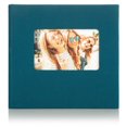 thumbnail image 1 of Pinnacle Frames and Accents Linen 2UP Teal Rain Photo Album, 1 of 4