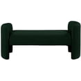 thumbnail image 4 of Meridian Furniture Peyton Green Boucle Fabric Bench, 4 of 7