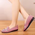 thumbnail image 4 of SMihono Sandales Femmes Été Grande Taille Femmes Décontractées en Maille à Enfiler Compensées Bout Rond Respirantes Chaussures Simples Chaussures Pois Pantoufle en Liquidation, 4 of 8