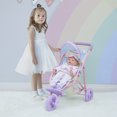 thumbnail image 3 of Teamson Kids Poussette de Jogging pour Poupées 16 Pouces Buggy Pliable Couleur Irisée, 3 of 10