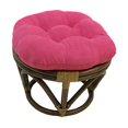 thumbnail image 1 of Coussin Repose-Pieds Rond Uni en Microsuède Capitonné de 18 Po - Bery Berry, 1 of 2