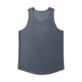 thumbnail image 1 of Timegard Mens Tank Tops Round Neck Sleeveless Athletic Tee Shirts Solid Color Casual Breathable Top, 1 of 3