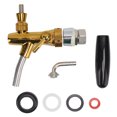 thumbnail image 1 of Beer Faucet, Wear Proof Golden Stainless Steel Adjustable Draft Beer Faucet  Control Versatile  For Hotel, 1 of 8