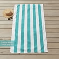 thumbnail image 4 of Mainstays Cabana Stripe Decorative Beach Towels, 4-pack, Teal, 4 of 5