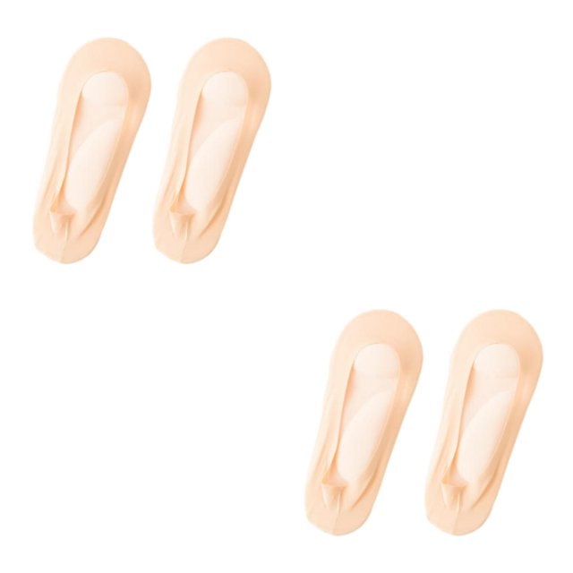 kurtrusly Stylish And Supportive 3D Ankles Socks Fit For Every Foot Skin Color Arch skin color 39-42 2Set