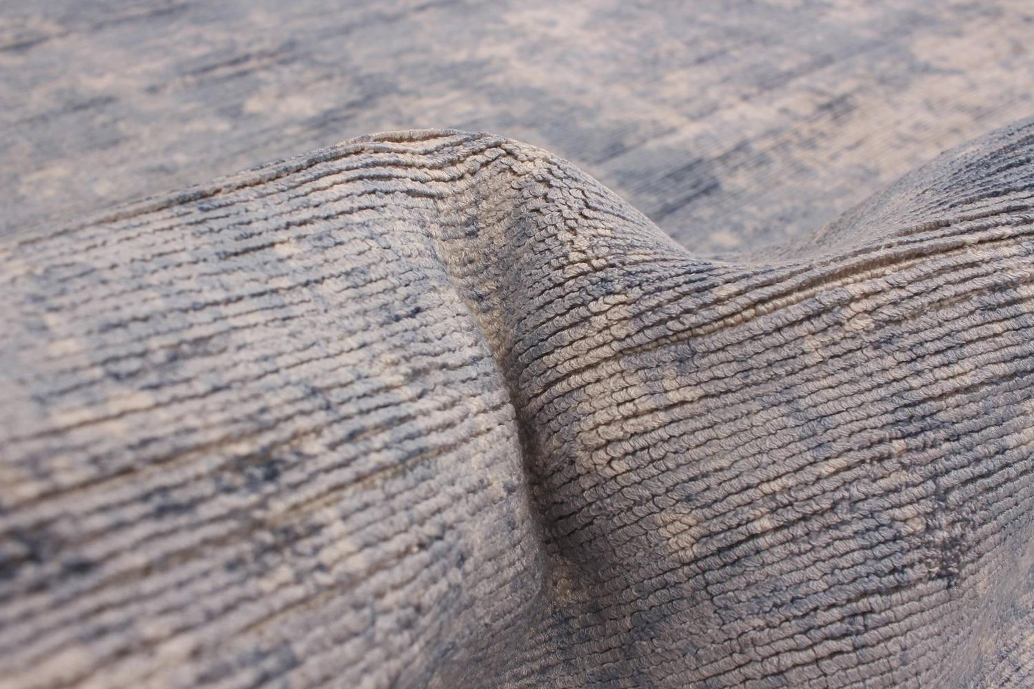 ECARPETGALLERY 4'8" x 6'10" Transitional Galleria Hand-knotted Area Rug for Living Room, Dining Room and Bedroom in Blue