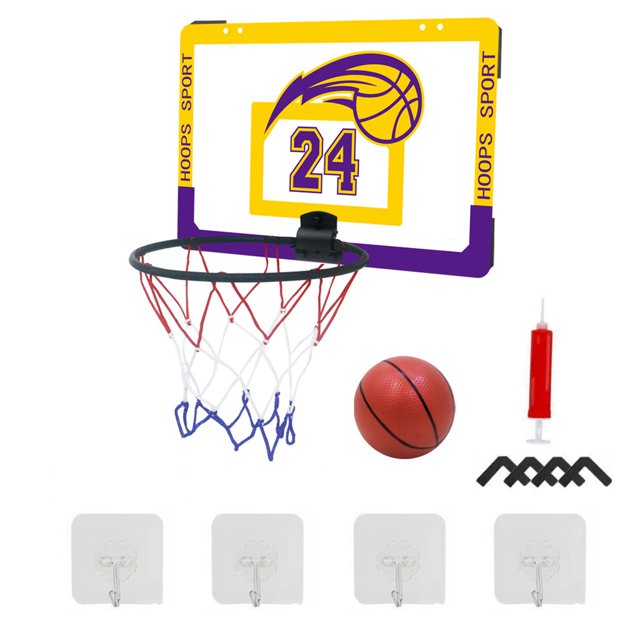 Basketball Hoopfor Kids,Wall Mounted Basketball Hoop Wall Mounted Basketball Hoop Kit Sports Room Basketball Hoop Cutting-Edge Features