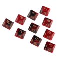 thumbnail image 1 of 10 Pcs D10 16mm pour Amis, Famille, Cadeaux de Jeu Rouge, 1 of 8