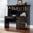 thumbnail image 3 of Sauder Harbor View Computer Desk with Hutch in Antiqued Paint, 3 of 6