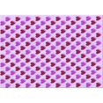 thumbnail image 1 of Ahgly Tapis Rectangulaire Lavable en Machine Intérieur Transitionnel Fleur Rose, 2 Pieds x 3 Pieds, 1 of 7