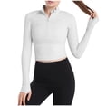 thumbnail image 1 of Timegard Womens Lightweight Athletic Jacket Zipper Trackshirts Workout Running Jackets with Thumb Holes, 1 of 4