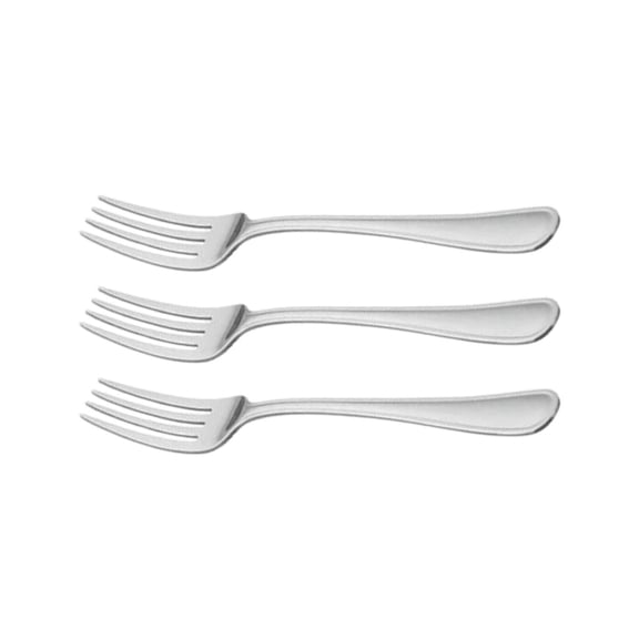 Mainstays 3-Piece Fleetline Salad Fork Stainless Steel Silver